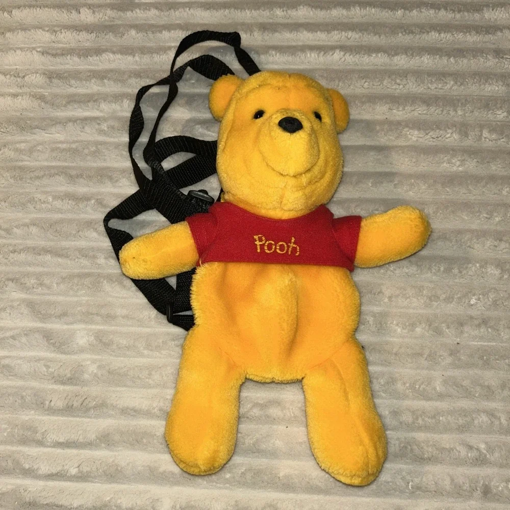 Vintage Winnie The Pooh Plush‎ Backpack Zipper 13